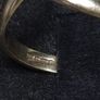 Vintage 9ct Gold Modernist V Ring | Birmingham Hallmarked | Size 54 Image 7