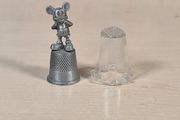 Vintage Disney Mickey Mouse Thimble X 2 Walt Disney World