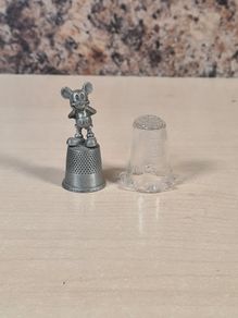 Vintage Disney Mickey Mouse Thimble X 2 Walt Disney World