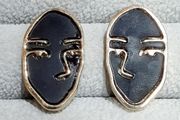 Tribal Face Stud Earrings