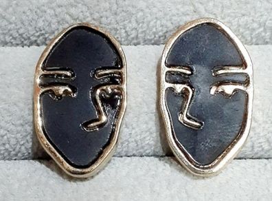 Tribal Face Stud Earrings
