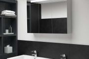 LED Bathroom Mirror Cabinet 88x13x62 cm