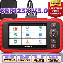 New 2026 LAUNCH OBD2 Scanner CRP123x, Touchscreen Car Diagnostic Tool, Oil/EPB/SAS/TPMS/BMS/Throttle/DPF Reset,Injector Coding, ABS SRS Transmission Code Reader, Lifetime Free Updates