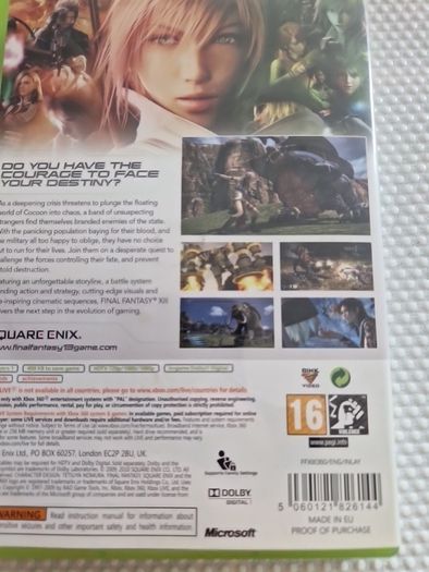 Final Fantasy XIII Xbox360 Games Original