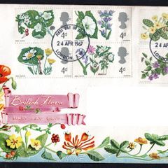 1967 Great Britain Wild Flowers Royal Mail Addressed First Day Cover (FDC) with phosphor bands