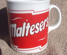 MALTESERS (Mars confectionery) - an older promotional mug (c. late 1980s)