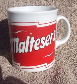 MALTESERS (Mars confectionery) - an older promotional mug (c. late 1980s)