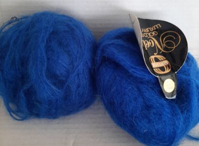 Mohair wool Royal blue