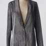 Vila Fadora Silver Metallic Blazer - Size 10 Image 6