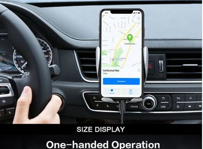 Automatic Car Phone Holder and Wireless charger Combo