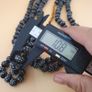 Antique Venetian Style Dotted Skunk Glass Beads Strands 10-12mm Image 8