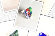 Handmade Glass Fused Rings - FREE DELIVERY - Choose Colour