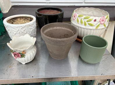 x6 Ceramic pots