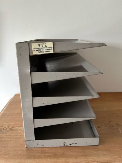 Vintage Industrial Filing Unit/ Organiser