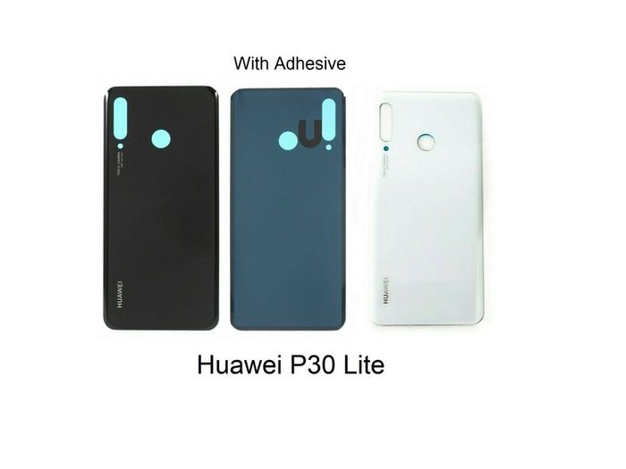 For Huawei P30 Lite Back Battery Cover Rear Glass Panel Case Black/ White New