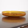 Vintage Amber Glass Platter by Erik Hoglund for Boda Glasbruk, 1960s Image 10