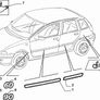 LH Front Door Moulding (Fiat Punto 176) Image 2