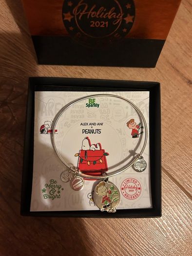 Alex and Ani Peanuts bangle