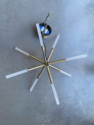 Sputnik style ceiling light