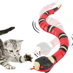 Smart Sensing Cat Toys Interactive Automatic Eletronic Snake Cat Teaser Indoor Play Kitten Toy USB Rechargeable for Cats Kitten