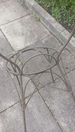 Vintage iron chair frame