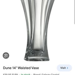Galway crystal vase