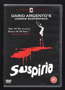 Suspiria DVD Horror movie staring Jessica Harper, Stefania Casini and Udo Kier
