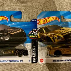 Hotwheels 2 x Bentley Continental GT3