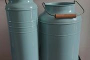 Vintage 1999 IKEA milk can blue