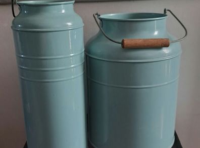 Vintage 1999 IKEA milk can blue