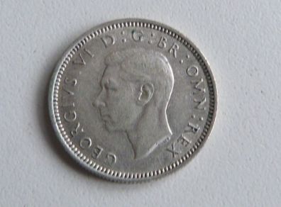 1940 silver sixpence