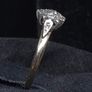 Vintage 9ct Gold Diamond Cluster Ring Fully Hallmarked London Size 50 Image 4