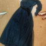 Navy long dress size M-L TS couture atelier designer special occasion  dress Image 3