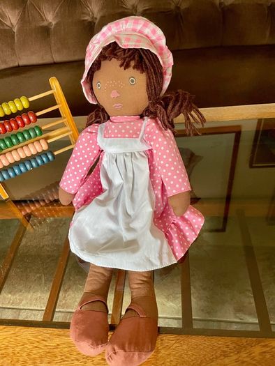Vintage 1970s Pedigree Sarah Kay Black Rag Doll Ragdoll