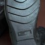 Size 7 black leather ankle boots. Fur lined. Image 4