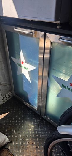 Heineken  double chill fridge.