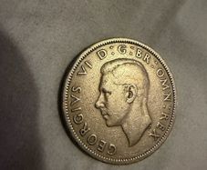 1948 British Two Shillings featuring King George VI.