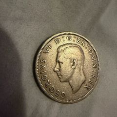 1948 British Two Shillings featuring King George VI.