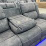 Hannan 3+2 Grey Electric Fabric Recliner Sofa Image 4