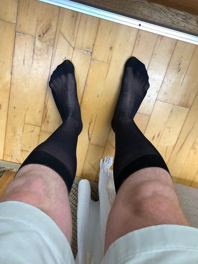 Sheer Socks Over The Calf for Men