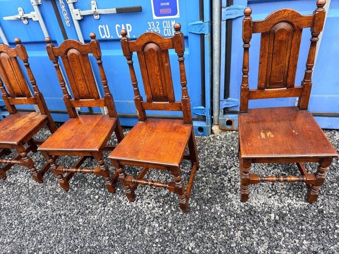 Antique table and 6 chairs