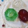 3 Mini Cut Glass Cruets Image 5
