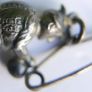 Edwardian Sterling Silver Charm Puffed Bank Robber with his swag bag - Edwardian Sterling charms pendant 925 Image 4