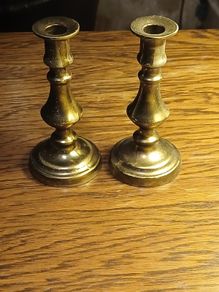 Brass candle holders