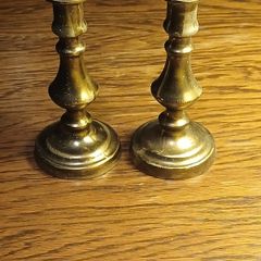 Brass candle holders