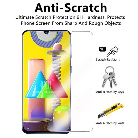 Tempered Glass For Samsung Galaxy M31 Screen Protector 9H Tempered Glass For Samsung Galaxy M31 6.4" Protective Film