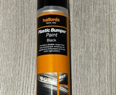 Halfords Plastic Bumper Paint - Black