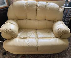 Two seater leather sofa
