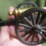 Vintage Brass and Cast Iron Cannons - Moving Wheels - Adjustable Mini Cannon - Set of 2 Image 6
