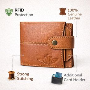 Genuine Leather Wallet Luxury Handmade RFID Secure Wallet Card Holder